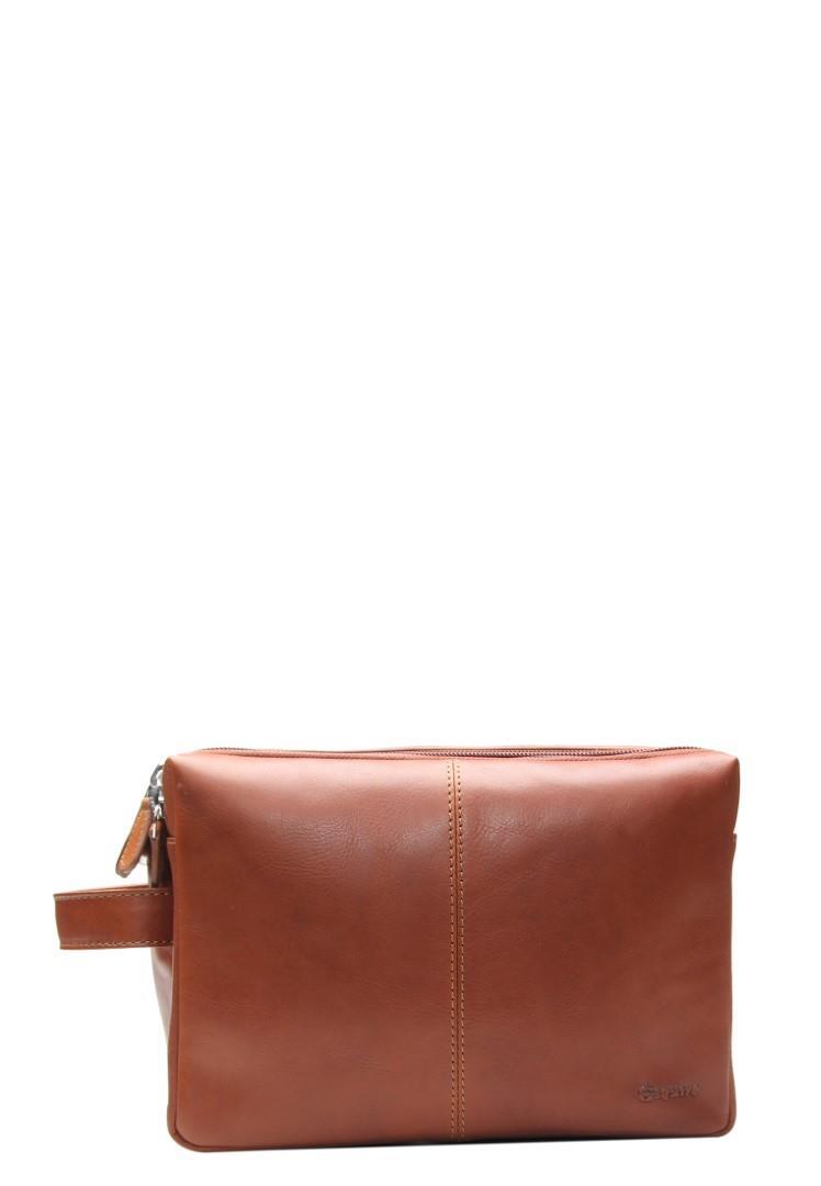 ESQUIRE - Toilettasche Kulturtasche Braun Braun von ESQUIRE