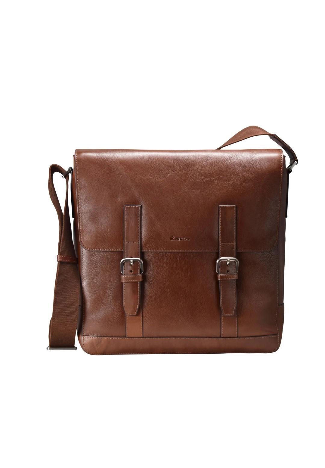ESQUIRE - VIENNA Business-Umhänger Umhängetasche Sattl Cognac von ESQUIRE