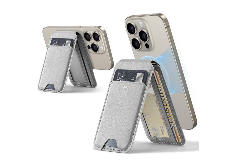 ESR Geldbörse HaloLock Vegan Leather Wallet Stand, 70% stärkere Magneten, aufstellbar von ESR