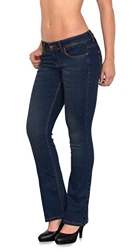 Bootcut Jeans Damen Jeans Damen Bootcut Jeans Bootcut Damen Jeans Bootcut Jeans Damen Stretch Jeanshose Damen Low Waist Jeans Damen Weite Hose Damen Flared Schlaghose Hüftjeans bis Übergröße B600 von ESRA