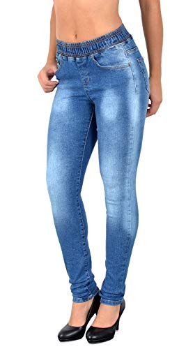 Damen Jeans Skinny Jeans Damen High Waist Jeans Damen Skinny elastischer Gummi-Bund Jeans Damen Stretch Skinny Damen Jeans Stretch Jeggings Damen High Waist Jeans mit Gummibund Damen Übergröße J291 von ESRA