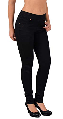 Damen Jeans Skinny Jeans Damen High Waist Jeans Damen Skinny elastischer Gummi-Bund Jeans Damen Stretch Skinny Damen Jeans Stretch Jeggings Damen High Waist Jeans mit Gummibund Damen Übergröße J291 von ESRA