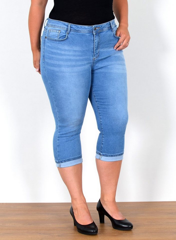 ESRA Caprijeans C210 Capri Jeans Damen High Waist 3/4 Hose Stretch, Übergröße Jeans Capri Plus Size Große Größen, Capri Hose 3/4 Jeans Damen Sommer Hose Hoch Bund Stretch, 3/4 Hose Damen Sommer High Rise Jeans Damen, Caprijeans Damenhose Sommer hohe Leibhöhe mit Stretch Curvy, Damen Taille Jeans Capri Jeanshose 7XL, Damen Jeans Sommer Hose Capri Damen Dreiviertel Hosen, Jeans Damen Jeans Hose Damen Hose, High Waist Jeans Damen High Waist, Kurze Damen Jeans Stretch Damen Jeans Shorts Jeans Damen Kurz, Damen Sommer Jeans Damen Sommer, Damen Capri Jeans Damen Capri Hose, Damen 3/4 Jeans Damen 3/4 Hose von ESRA