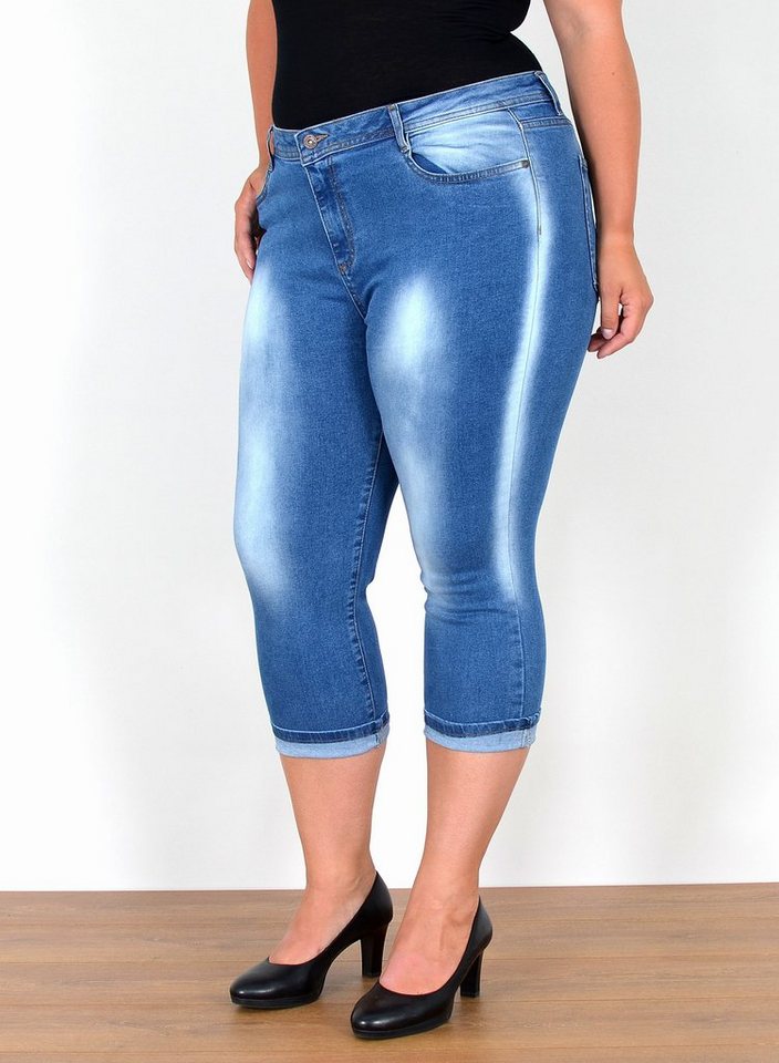 ESRA Caprijeans C210 Capri Jeans Damen High Waist 3/4 Hose Stretch, Übergröße Jeans Capri Plus Size Große Größen, Capri Hose 3/4 Jeans Damen Sommer Hose Hoch Bund Stretch, 3/4 Hose Damen Sommer High Rise Jeans Damen, Caprijeans Damenhose Sommer hohe Leibhöhe mit Stretch Curvy, Damen Taille Jeans Capri Jeanshose 7XL, Damen Jeans Sommer Hose Capri Damen Dreiviertel Hosen, Jeans Damen Jeans Hose Damen Hose, High Waist Jeans Damen High Waist, Kurze Damen Jeans Stretch Damen Jeans Shorts Jeans Damen Kurz, Damen Sommer Jeans Damen Sommer, Damen Capri Jeans Damen Capri Hose, Damen 3/4 Jeans Damen 3/4 Hose von ESRA