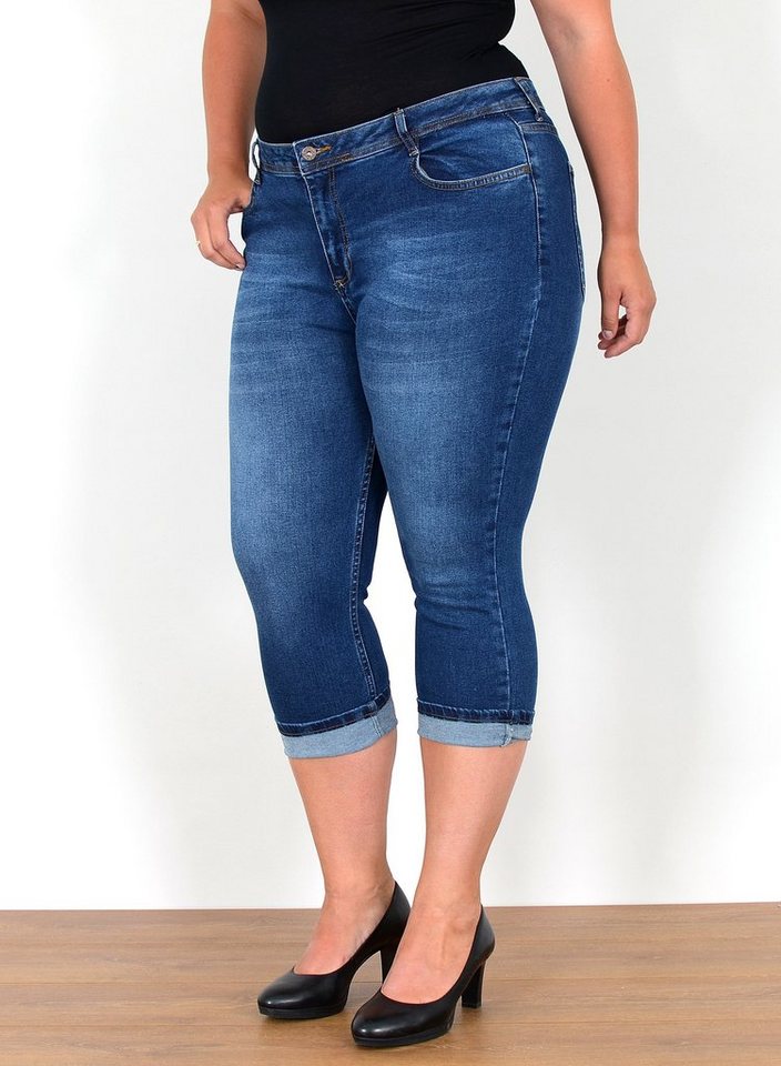 ESRA Caprijeans C740 Damen Capri Jeans High Waist Hose Stretch, Übergröße Jeans Plus Size Große Größen, Capri Hose 3/4 Jeans Damen Sommer High Rise Stretch, 3/4 Hose Damen Sommer Hoch Bund Jeans Damen, Caprijeans Damen hohe Leibhöhe mit Stretch Curvy, Damen Taille Jeans Capri jeanshose 7XL, Damen Jeans Sommer Hose Capri, Jeans Damen Jeans Hose Damen Hose, High Waist Jeans Damen High Waist, Kurze Damen Jeans Stretch Damen Jeans Shorts Jeans Damen Kurz, Damen Sommer Jeans Damen Sommer, Damen Capri Jeans Damen Capri Hose, Damen 3/4 Jeans Damen 3/4 Hose Damen Caprihose von ESRA