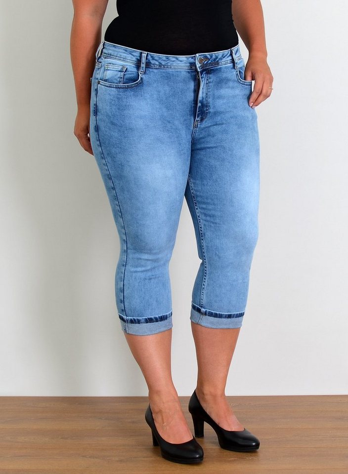 ESRA Caprijeans C740 Damen Capri Jeans High Waist Hose Stretch, Übergröße Jeans Plus Size Große Größen, Capri Hose 3/4 Jeans Damen Sommer High Rise Stretch, 3/4 Hose Damen Sommer Hoch Bund Jeans Damen, Caprijeans Damen hohe Leibhöhe mit Stretch Curvy, Damen Taille Jeans Capri jeanshose 7XL, Damen Jeans Sommer Hose Capri, Jeans Damen Jeans Hose Damen Hose, High Waist Jeans Damen High Waist, Kurze Damen Jeans Stretch Damen Jeans Shorts Jeans Damen Kurz, Damen Sommer Jeans Damen Sommer, Damen Capri Jeans Damen Capri Hose, Damen 3/4 Jeans Damen 3/4 Hose Damen Caprihose von ESRA