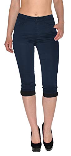 ESRA Damen Capri Hose Caprihose Damen Kurze Jeans Hose Capri Shorts bis Übergrösse J242 ESRA Damen Capri Hose Caprihose Damen Kurze Jeans Hose Capri Shorts bis Übergrösse J242 von ESRA