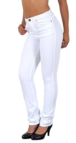ESRA Damen Hose Straight Leg Hose High-Waist Damen Regular Stretch Stoffhose bis Übergröße T101 ESRA Damen Hose Straight Leg Hose High-Waist Damen Regular Stretch Stoffhose bis Übergröße T101 von ESRA