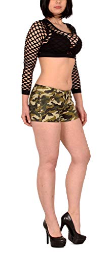 ESRA Damen Hotpants Damenshorts Hot-Pants Damen Shorts Kurze Hose Damen H35 von ESRA