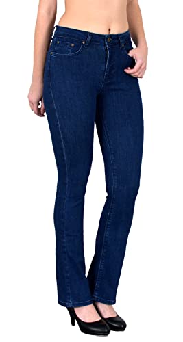ESRA Damen High Waist Jeans Bootcut Stretch Hose bis Plus Size B700 von ESRA