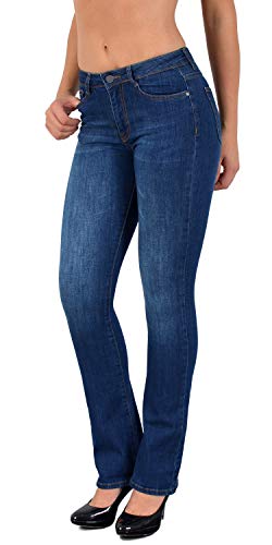 ESRA Jeans Bootcut Damen Jeans weites Bein Flared Jeans für Damen von ESRA