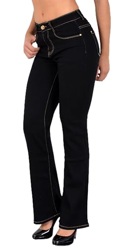 ESRA Bootcut Jeans Damen High Waist Wide Leg Jeans Damen Stretch von ESRA