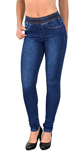 Damen Jeans Skinny Jeans Damen High Waist Jeans Damen Skinny elastischer Gummi-Bund Jeans Damen Stretch Skinny Damen Jeans Stretch Jeggings Damen High Waist Jeans mit Gummibund Damen Übergröße J291 von ESRA