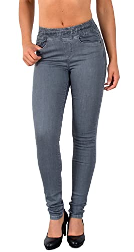 Damen Jeans Skinny Jeans Damen High Waist Jeans Damen Skinny elastischer Gummi-Bund Jeans Damen Stretch Skinny Damen Jeans Stretch Jeggings Damen High Waist Jeans mit Gummibund Damen Übergröße J291 von ESRA