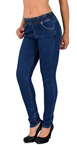 Damen Jeans Skinny Jeans Damen High Waist Jeans Damen Skinny elastischer Gummi-Bund Jeans Damen Stretch Skinny Damen Jeans Stretch Jeggings Damen High Waist Jeans mit Gummibund Damen Übergröße J291 von ESRA