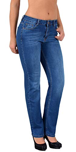 ESRA Jeans Damen Straight Stretch Damen Jeans Hose G200 von ESRA