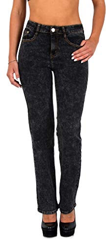 ESRA Damen Jeanshose Straight -Fit Jeans Gerade G200 von ESRA