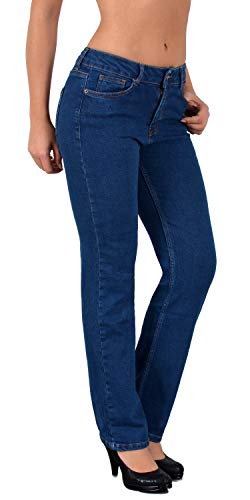 ESRA Damen Jeanshose Straight -Fit Jeans Gerade G200 von ESRA