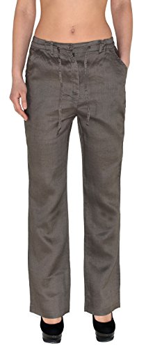 ESRA Damen Leinenhose Freizeithose Sommerhose Freizeit-Sommer-Hose - Zwei Modelle H108 von ESRA