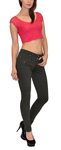 ESRA Sale - Damen Jeans Hosen Damen Jeanshosen Straight - Slim - Skinny - Hüftjeans Highwaist Jeans - Sale von ESRA