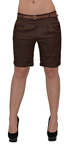 ESRA Damen Shorts Kurze Hose Baumwolle Damen Sommerhose Damenshorts aktuelle Farben H31 von ESRA