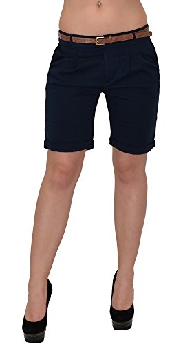 ESRA Damen Shorts Kurze Hose Baumwolle Damen Sommerhose Damenshorts aktuelle Farben H31 von ESRA