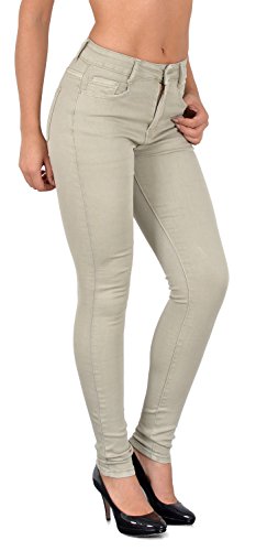 ESRA Damen Skinny Jeans High Waist SkinnyJeans Jeanshose Hoher Bund große Größen J403 von ESRA