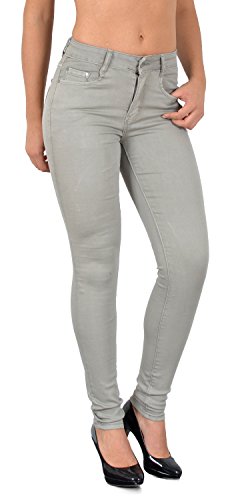 ESRA Damen Skinny Jeans High Waist SkinnyJeans Jeanshose Hoher Bund große Größen J403 von ESRA