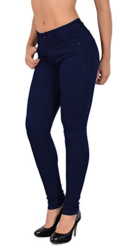 ESRA Damen Skinny Jeans High Waist SkinnyJeans Jeanshose Hoher Bund große Größen J403 von ESRA