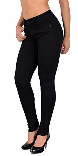 ESRA Damen Skinny Jeans High Waist SkinnyJeans Jeanshose Hoher Bund große Größen J403 von ESRA