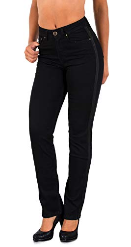 ESRA Damen Straight Fit Jeans Hose Damen Jeanshose gerader Schnitt bis Übergröße G700 von ESRA