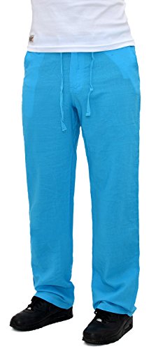 ESRA Herren Freizeithose Sommerhose Herren Leinen Hose - B127 von ESRA