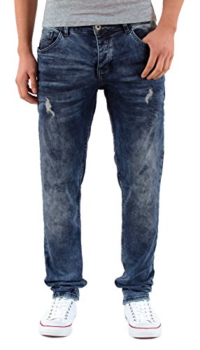 ESRA Herren Jeans Hose Slim Fit Jeanshose Used Look Stretch Jeans A441 von ESRA