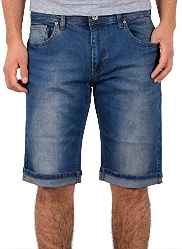 ESRA Kurze Hosen Herren Sommer Jeans Shorts Herren 3/4 Hose Shorts Herren A363 von ESRA