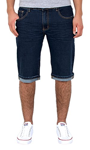 ESRA Herren Jeans Shorts Herren Kurze Hosen Herren Kurze Jeans Hose Bermuda Shorts Sommer Hose A370 von ESRA