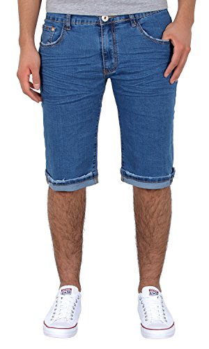 ESRA Herren Jeans Shorts Herren Kurze Hosen Herren Kurze Jeans Hose Bermuda Shorts Sommer Hose AS431 von ESRA