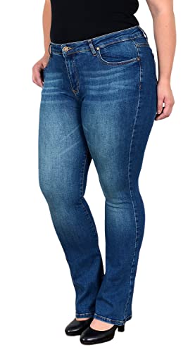 ESRA Jeans Damen Bootcut Jeans Bootcut Damen Jeans High Waist Jeans Damen Stretch Schlaghose Bootcut Jeanshose Flared Jeans Hose Damen Schlagjeans bis Übergröße Plussize FB7 von ESRA