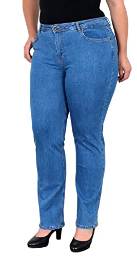 ESRA Jeans Damen Hose Damen Jeans High Waist Damen Jeans Gerade Schnitt Plussize FG2 von ESRA