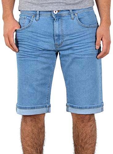 ESRA Kurze Hosen Herren 3/4 Hose Herren Shorts Herren Kurze Jeans Hose Bermuda A360 von ESRA