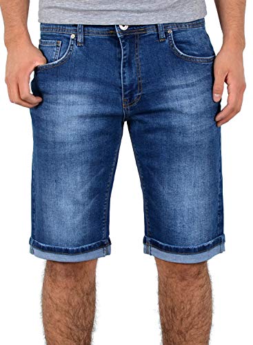 ESRA Kurze Hosen Herren Sommer Jeans Shorts Herren 3/4 Hose Shorts Herren A363 von ESRA