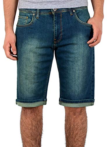 ESRA Kurze Hosen Herren 3/4 Hose Herren Shorts Herren Kurze Jeans Hose Bermuda A363 von ESRA