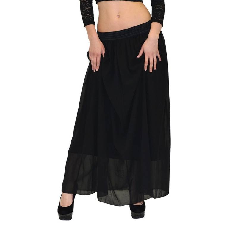 ESRA Sommerrock Damen Maxirock Chiffon Langer Rock Sommer Strandrock Elegant Damenrock Chiffon Maxi Damen Rock Langer Strandrock Sommer Maxirock Sale Rabatt von ESRA