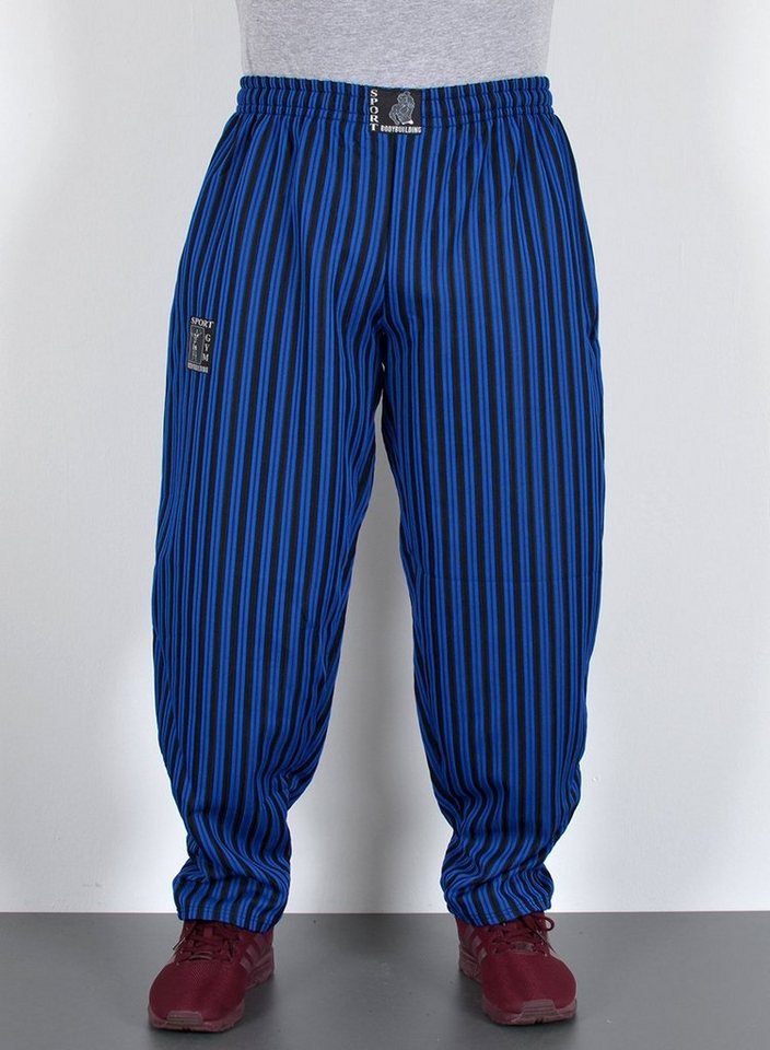 ESRA Sporthose Gestreifte Fitness Hose Herren Bodybuilder Hose SP01 Herren Sporthose Fitnesshose Bodybuilding Hose Trainingshose gestreift von ESRA