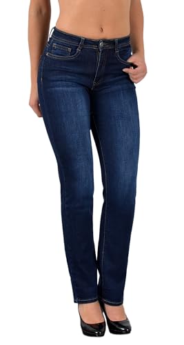 ESRA Damen Jeanshose Straight -Fit Jeans Gerade G200 von ESRA