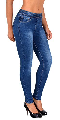 Damen Jeans Skinny Jeans Damen High Waist Jeans Damen Skinny elastischer Gummi-Bund Jeans Damen Stretch Skinny Damen Jeans Stretch Jeggings Damen High Waist Jeans mit Gummibund Damen Übergröße J291 von ESRA