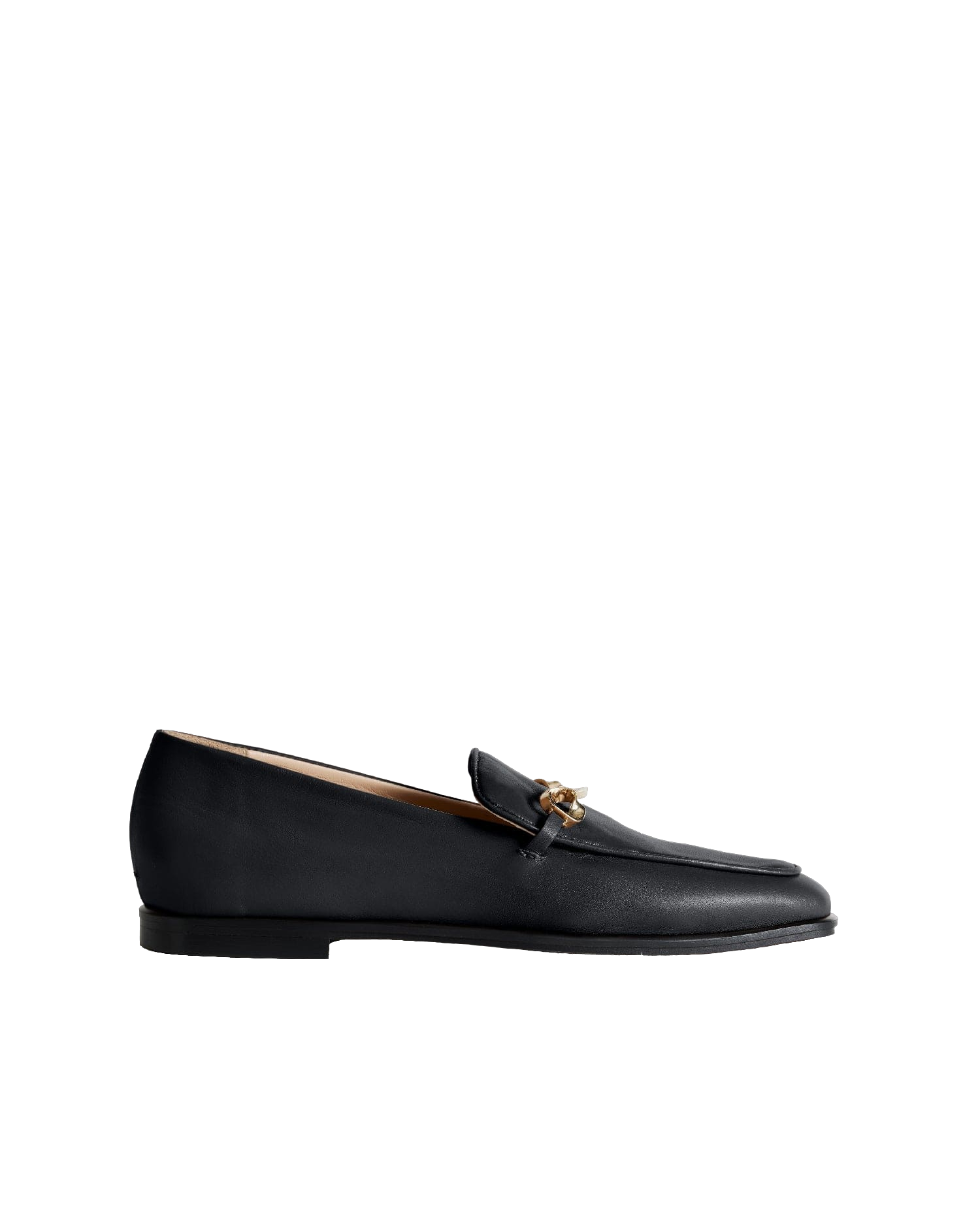 The Modern Moccasin - Black with hardware von ESSEN