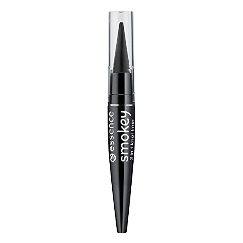 essence - Eyeliner - smokey 2 in 1 khol liner 01 - smokey black von essence cosmetics