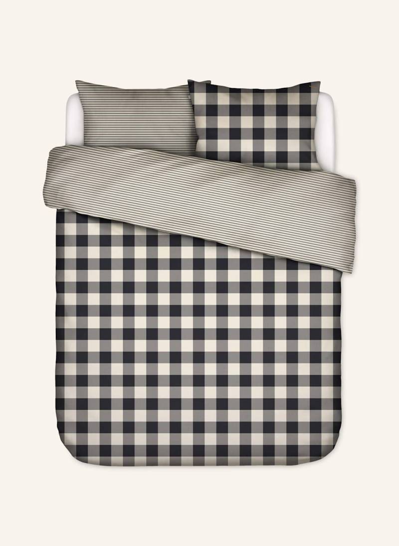 Essenza Bettwäsche Chess grau von ESSENZA