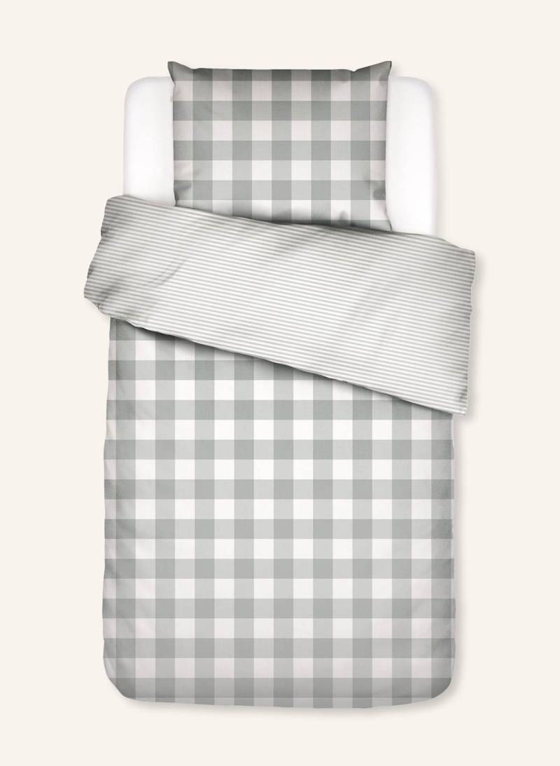 Essenza Bettwäsche Chess gruen von ESSENZA