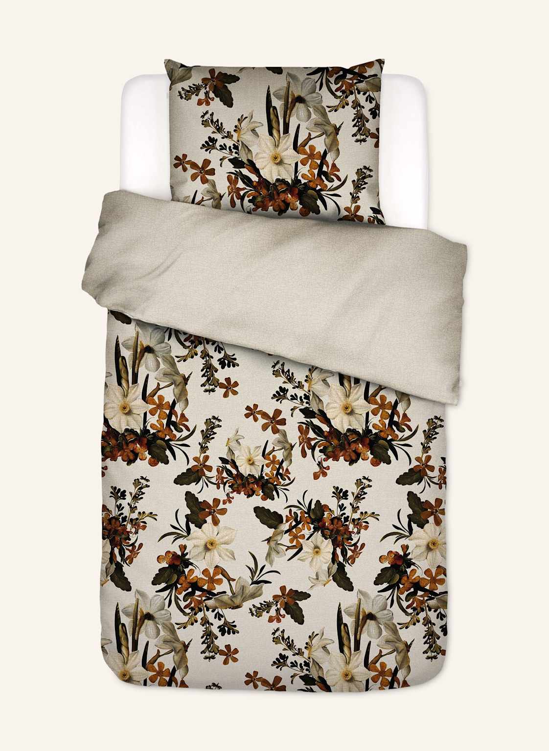 Essenza Bettwäsche Daffodils Reunited weiss von ESSENZA